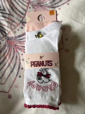 Peanuts Snoopy & Woodstock 3 pack socks